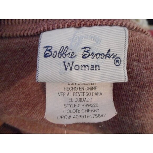 Mauve Gold Sz 26W / 28W V-neck cotton blend Knit top / Sweater  gold accents - Picture 3 of 5